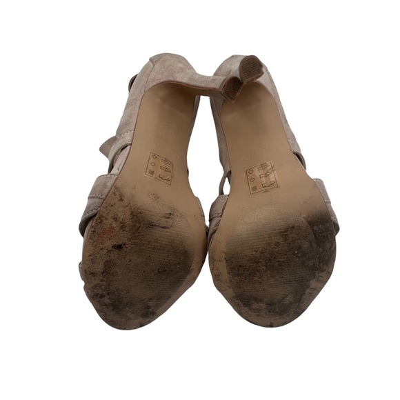 Aldo Tan Suede Gladiator Heeled Sandals Size 7.5 Women’s - Picture 8 of 10